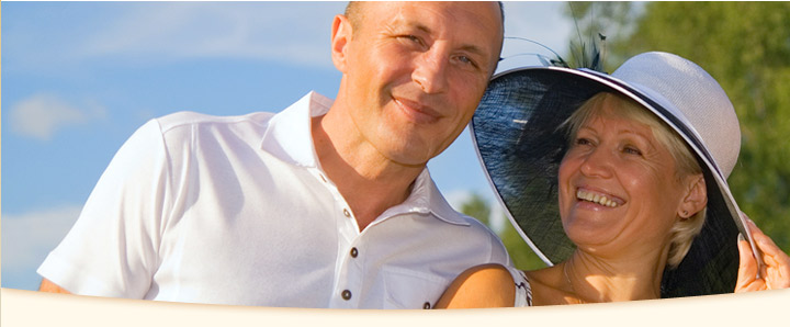 older couple on beach