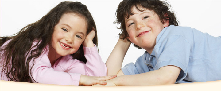 two children on floor